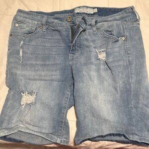 Torrid Bermuda Distressed Denim Shorts size 12